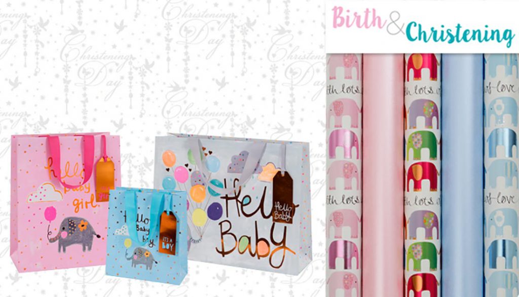 birth and christening gift bags