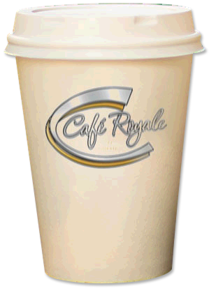 cafe royale takeaway coffee cup
