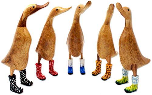 wooden ducks